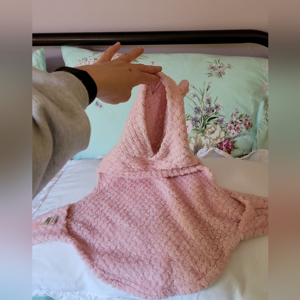 Simply Dog Pink Hooded Wrap